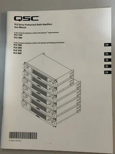 QSC PLX Serie professionelle Audioverstärker Benutzerhandbuch - Bild 1 von 6