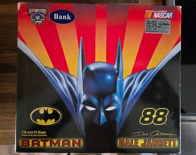 nascar's 50th Anniversary #88 dale jarrett Batman 1:16 scale pit wagon bank - Image 1 of 4