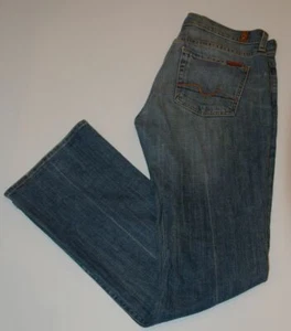 Jean 7 FOR ALL MANKIND para mujer lavado medio 5 bolsillos corte bota talla 30 - Imagen 1 de 6