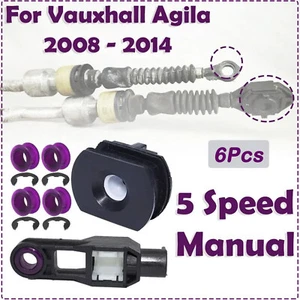 6Pc For Vauxhall Agila 08-2014 Gear Shifter Cable Bushing Shifter Lever Selector - Picture 1 of 8