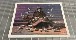 Litografía Disney Movie Club Mary Poppins Feed The Birds 2015 5"x7" - Imagen 1 de 3