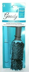 Goody Straight Talk Hair Brush & Comb Set - Blue/Gray - Picture 1 of 2