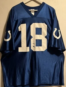 Camiseta deportiva de fútbol americano Peyton Manning #18 Indianapolis Colts del equipo de la NFL talla XL - Imagen 1 de 7