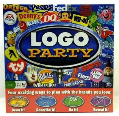 Logo Party Board Game By Spin Master - NOS NEW Sealed (Z6) - Image 1 of 2
