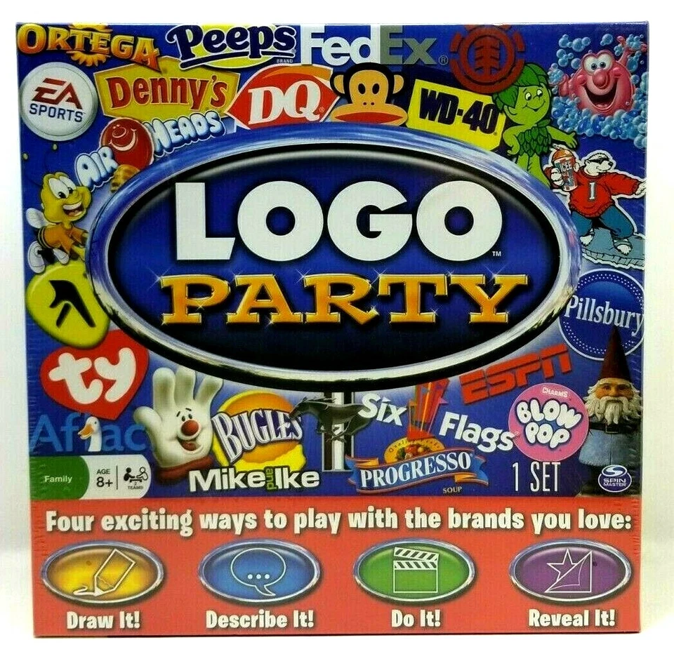 Spin Master Logo Party Board Game Family 8