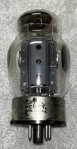 Tungsol HH Scott Label 6550 Grey Plate Triple O getter Amplitrex getestet NOS 94% - Bild 1 von 5