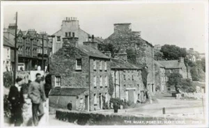 REAL PHOTOGRAPHIC POSTCARD OF THE QUAY, PORT ST. MARY, ISLE OF MAN - Picture 1 of 2