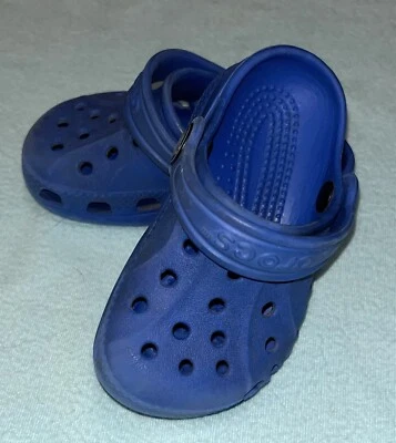 CROCS Infant/Toddler Littles Clogs / Blue Size 4/5C In Good Condition - Image 1 of 4