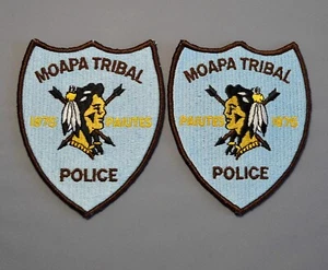 Juego de parches de policía de la tribu Moapa Nevada Paiutes #1 ++ como nuevo NV - Imagen 1 de 3