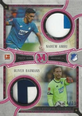 2018-19 Topps Bundesliga Museum Collection Dual Meaningful Material Ruby /25 - Image 1 of 4
