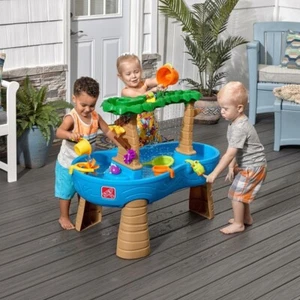 Water Table Step2 Outdoor Tropical Rainforest Interactive Fun Gift for Kids NEW - Picture 1 of 8