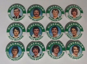 HIBERNIAN 1980 SQUAD MAGNETS X12 38mm IN SIZE HIBS - Picture 1 of 1