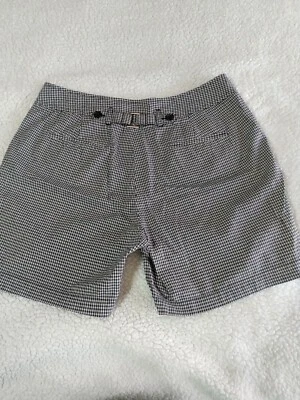 Pantalones Cortos Ligeros Westbound Talla 8 Blanco y Negro Patrón a Cuadros Foto 1 de 4