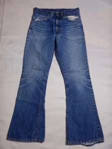 Vintage Levi's Big E Orange Tab 646 Bell Bottom Flare Jeans Size 29 X 30 - Picture 1 of 18