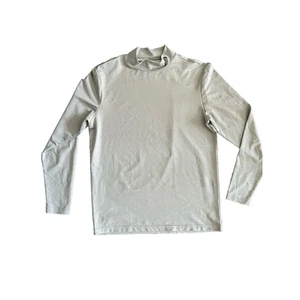 Head Mock Shirt Men's Size Large Neck Base Layer Long Sleeve Heather Gray - Picture 1 of 9