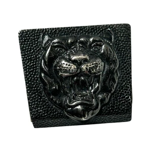 Genuine Jaguar Front Grille Emblem Badge Sign OEM | Silver | Metallic Rare HTF - Bild 1 von 2