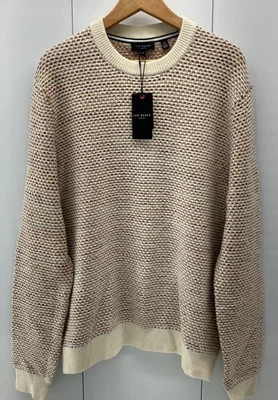 Ted Baker Long Sleeve Textured Crewneck MMK Grouse Natural Size 5 NWT $225 - Image 1 of 4