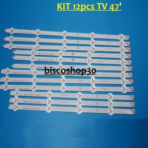 KIT BANDE LED TV LG 47LN5400 47LN575S 12 PIÈCES VENDEUR PRO - Photo 1/1