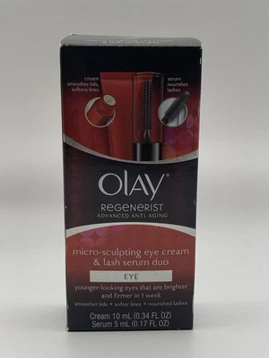 Olay Regenerist Advanced Anti-Aging Micro-Sculpting Crema de Ojos y Suero de Pestañas Dúo Foto 1 de 4