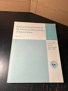 Study and Interpretation of the Chemical Characteristics of Natural Water USGS - Picture 1 of 9