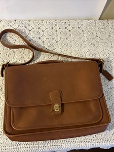 Vintage Coach Metropolitan Brown Leather #5180 Messenger Laptop Briefcase Bag - Picture 1 of 17