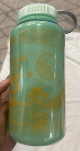 EARTH Supply Co x Nalgene 32oz Water Bottle – Mint Green with Yellow Graphics - Picture 1 of 2