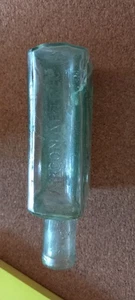 Vintage Aqua Blau Medizin Heilung Glasflasche Argonaut  - Bild 1 von 6