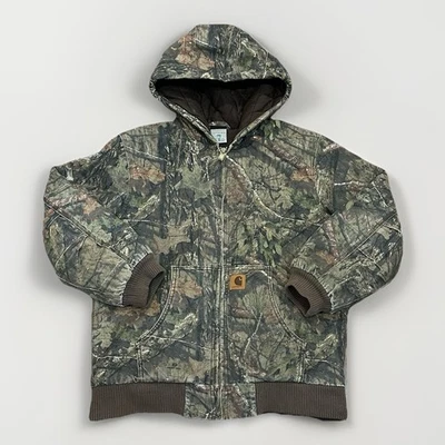 Chaqueta Camuflada Carhartt Realtree Juvenil Grande 14/16 L L L Lona Caza Capucha De Colección Y2K Foto 1 de 4