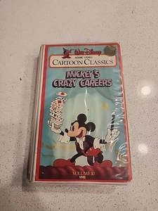 1984 DISNEY HOME VIDEO Cartoon Classics Mickey's Crazy Careers Orig. Release VHS - Picture 1 of 8