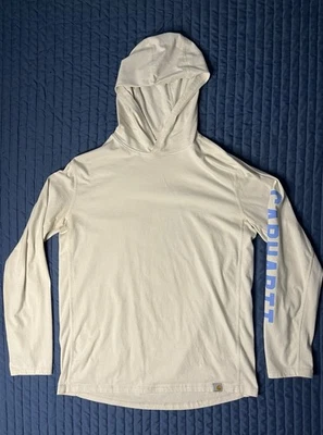 Sudadera con Capucha Ligera Carhartt Force Para Hombre Mediana Blanca Calce Relajado Pullover Foto 1 de 4