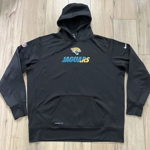 Jacksonville Jaguars Hoodie Men 3XLT Nike NFL OnField Apparel Team Issued Black - Picture 1 of 12
