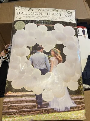 NIP Ginger Ray 气球拱门套件 白色 — 第 1/3 张图片