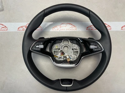 ŠKODA LENKRAD BEHEIZT LEDER L&K 5E0419093DE + STEUEREINHEIT 5E3959542T Km:4500Km - Bild 1 von 4