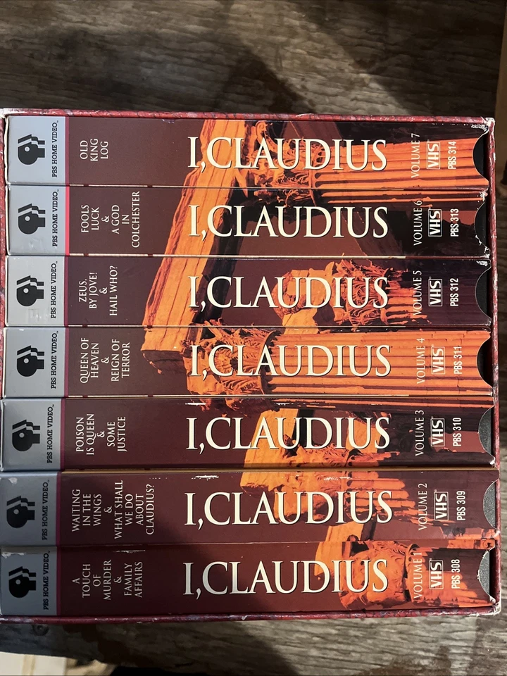 I, Claudius PBS Home Video – Complete 7 VHS Box Set – Vol 1–7 – Tested - Image 1 of 4