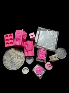 Silicone Molds for Resin, Soap, or Candle Making – Craft Lot – Assorted Shapes - Picture 1 of 5
