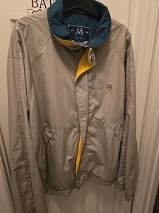 Members Only Jacke Herren 2XL Beige Mariner Full Zip Snap Lined Bomber Windbreaker - Bild 1 von 2