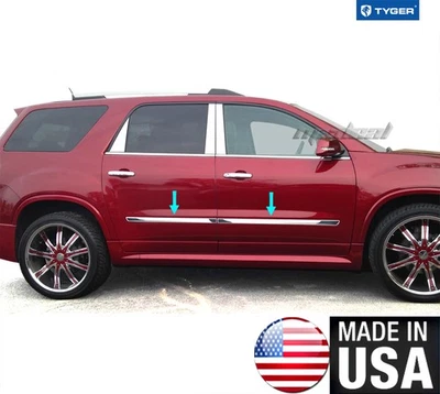TYGER Fits 2007-2016 GMC Acadia 1.5" Body Side Molding Trim 4PC - remove logo - Imagem 1 de 4