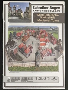Modellbaubogen - Mittelalterliche Kleinstadt - Schreiber - originalverpackt - Bild 1 von 2