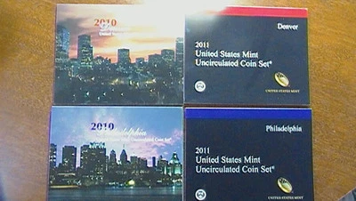 2010 & 2011 P D United States Mint Set Sealed Packaging See Pics Fast Shipping - Image 1 of 2