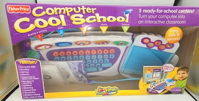 2008 Fisher-Price Computer Cool School Fun-2-Learn Educational Toy Original Box - Image 1 of 4