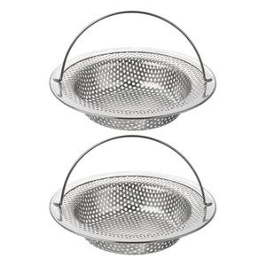 2Pcs Kitchen Sink Strainer, 4.33" OD x 3.15" ID x 0.79" Depth, Silver - Imagen 1 de 7