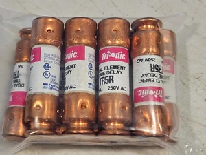 FUSIBLES FERRAZ SHAWMUT TR5R TRI-ONIC 5A 250V CLASE RK5 (TA10MS) - Imagen 1 de 1