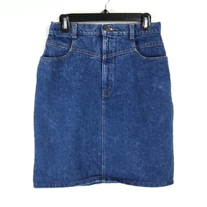 Vintage Hunt Club High Waisted Denim Skirt Women's Size 4 Straight Fit Retro USA - Picture 1 of 9