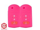 2x New KeyFob Remote Fobik Silicone Cover Fit / For Select Mazda Vehicles.
