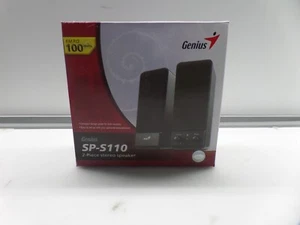 Genius SP-S110 Multimedia Stereo PC 2-Piece 120V Speakers - Picture 1 of 3