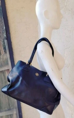 Bolso de Mano Tory Burch Robinson Este-Oeste Negro DEFECTOS ver detalles  Foto 1 de 4