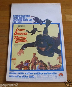 "Daring Game" 1967 Filmplakat 14"x22" Lloyd Bridges Joan Blackman - Bild 1 von 7