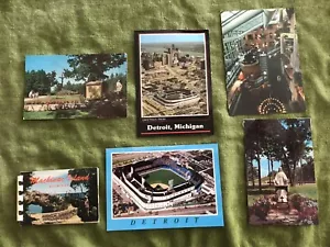 Set cartoline Michigan, Detroit, Mackinac Island, Tiger Stadium vintage - Foto 1 di 12