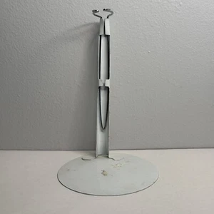 Doll Stand Adjustable Large 16" 17” 18” 20” Dolls Adjustable White Vintage Metal - Picture 1 of 11
