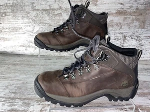 Timberland Hiking Brown Ankle Leather Boots 81694 Women’s Size 7 - Picture 1 of 8